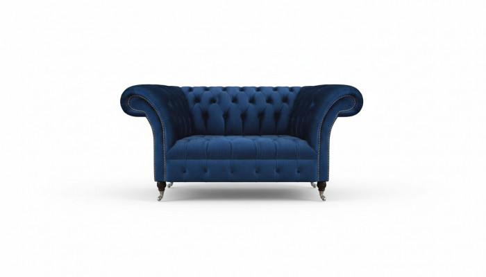 Wunnzëmmer Canapé Zweesëtzer Couch Designer Polsterméibel Chesterfield