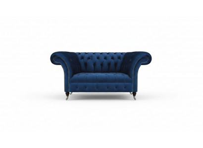 Wunnzëmmer Canapé Zweesëtzer Couch Designer Polsterméibel Chesterfield