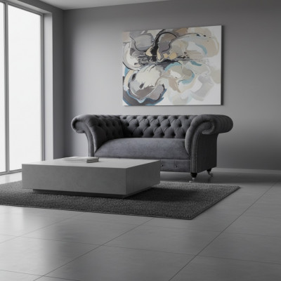 Luxus Canapé Zweesëtzeger Couch Gepolsterte Miwwelen Wunnzëmmer Gro Sofas Chesterfield