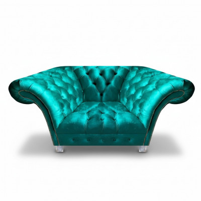 Wunnzëmmer Textil Fauteuil Nei Sëtz Chesterfield Sëtzmoebel Designer Polster Miwwelen