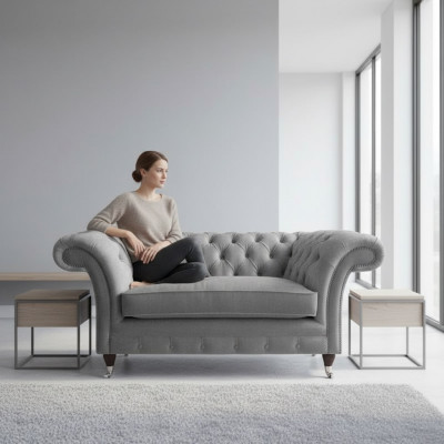 Wunnzëmmer Chesterfield Still Designer Sëtzmöbel Luxus Ariichtung