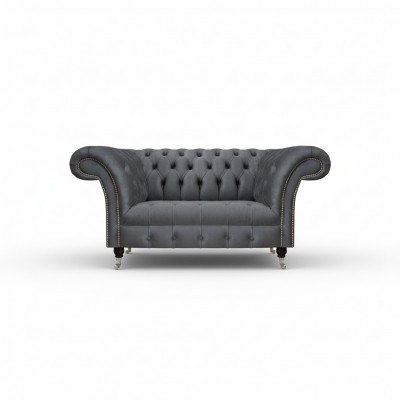 Wunnzëmmer Grege Chesterfield 2-Sëtzer Designer Polstermébel Zweisëtzer