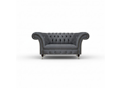 Wunnzëmmer Grege Chesterfield 2-Sëtzer Designer Polstermébel Zweisëtzer