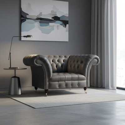 Chesterfield Modernen Griichen Fauteuil Designer Wunnzëmmer Edle Leesessel