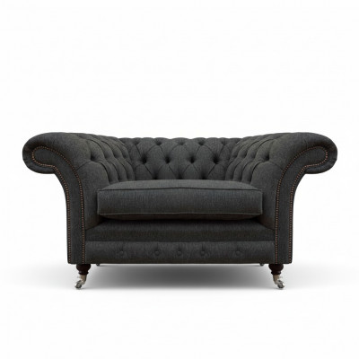 Luxus Chesterfield Fotell Wunnzëmmer Eenzelstull Stoff Wunnzëmmer Miwwelen