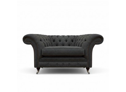 Luxus Chesterfield Fotell Wunnzëmmer Eenzelstull Stoff Wunnzëmmer Miwwelen