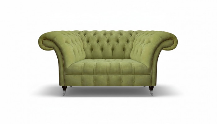 Wunnzëmmer Grénge Chesterfield Zweisëtzer Polstersofa Designer Miwwelen