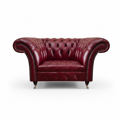 Chesterfield Roude Wunnzëmmer Sessel Designer Lieder Einsëtzer 1-Sëtzer