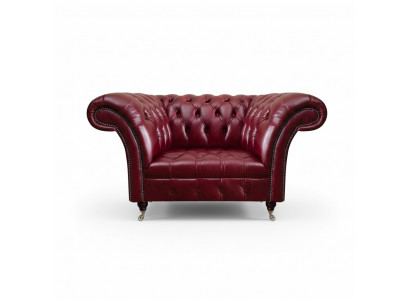 Chesterfield Roude Wunnzëmmer Sessel Designer Lieder Einsëtzer 1-Sëtzer