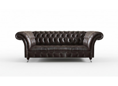 Chesterfield Liederemöbler Luxus-Dreisëtzer Wunnzëmmer Edel Couchen