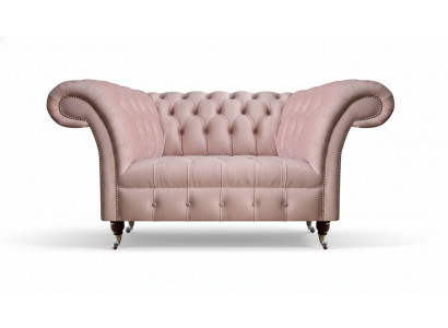 Chesterfield Rosa Zweisitzer Wunnzëmmer Luxuriéis Gepolstert Miwwelen Canapé