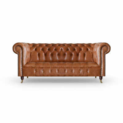 Chesterfield Lieder Sëtzmiwwelen Brongen Drësëtzer Wunnzëmmer Edel Sofae