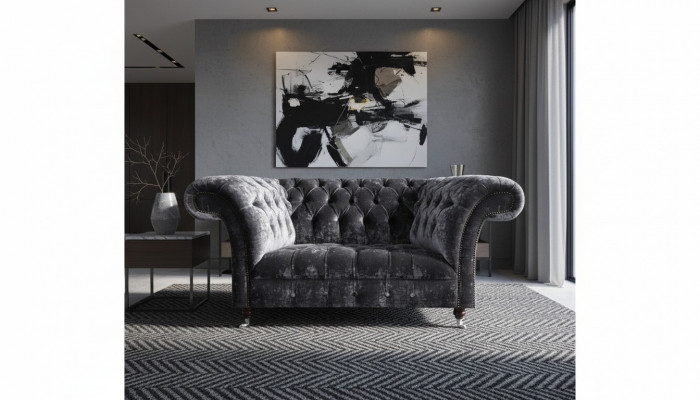 Chesterfield Samtssofa Designer Zweisëtzer Stoffer Canapéë Polstersofaen