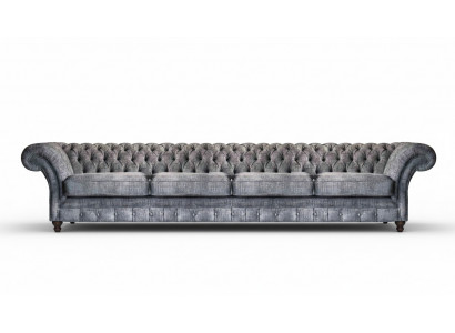 Elegante Chesterfield Sofa Wunnzëmmer Véiersëtz Designer 4-Sëtz Neien