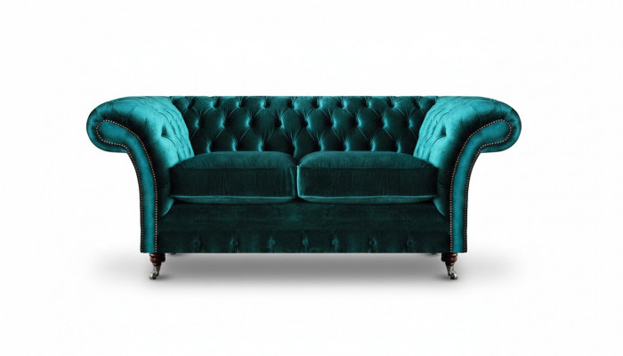 Gréng Duebelplaz Sofa Canapé Wunnzëmmer Luxus Designer Textil Miwwel