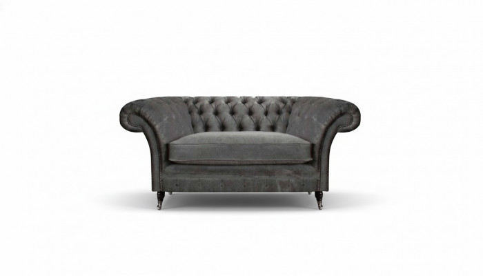 Luxuriéise gro Chesterfield Fauteuil Polstersëtz Designer Sëtzméiwwel