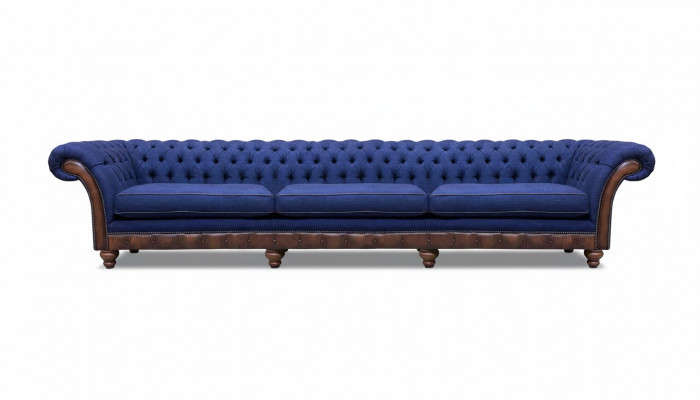 Chesterfield Luxus-Dreseater Sofa Modern Couch Stoff sofas Miwwelen