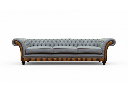 Hellgréng Wunnzëmmer Modern Canapé Exklusiv Dräisiichter Designer Miwwelen