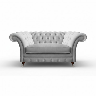 Moderne wäiss Chesterfield Eensëtzer Luxus Polstermébel Fauteuil