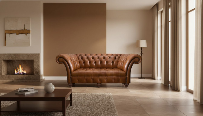Brongen Chesterfield Lieder Dräisëtzer Wunnzëmmer Modern Polstersofaen