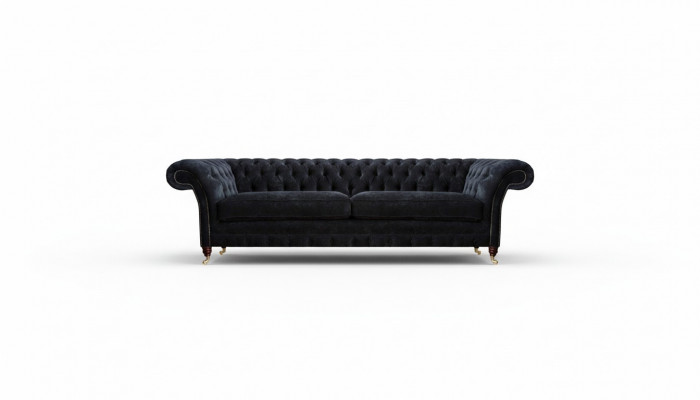 Luxuriéise Chesterfield Polster Zweesëtzer Designer Stoffcouche Miwwelen