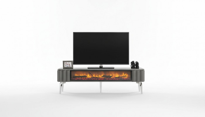 Héichwäertegt TV-Sideboard Kamäin MDF Metalls gro Faarf nei Wunnzëmmer