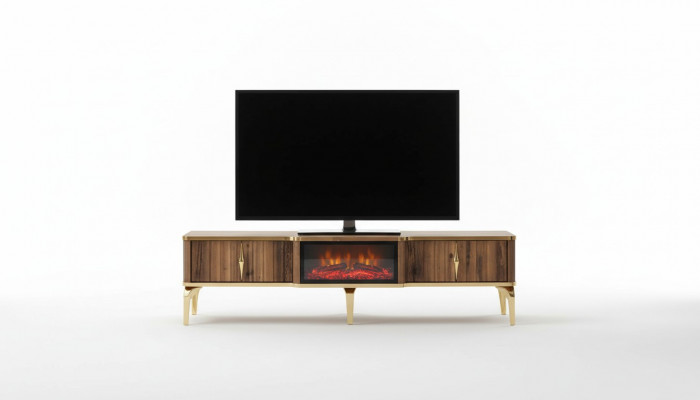 Luxuriéise Kamäinsims TV-Dësch Wunnzëmmer Lowboard Holz brong Sideboard