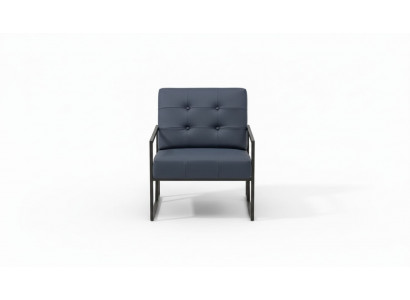 Fotell 1-Sëtzer schwaarz Textil Metallsbeen Wunnzëmmer Luxus Iesszëmmer