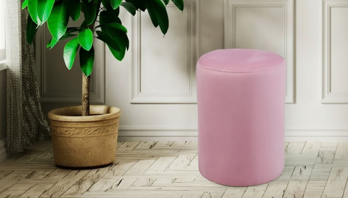 Rosa Sëtzocker luxuriéise Hocker moderne Stil neie Sëtz Wunnzëmmer