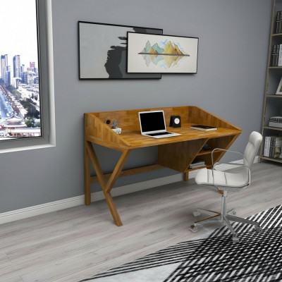 Moderne Schreifdësch Designer Büro Miwwelen Luxus Holzdëscher Eedel Miwwelen