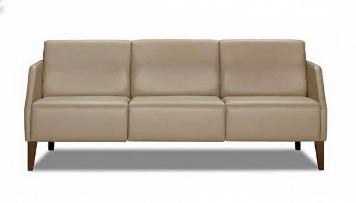 Beige Wohnzimmer Zweisitzer Polstermöbel Modern Textilcouch 2-Sëtzer