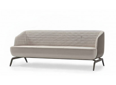 Wäiss Polstersofa Designer Wunnenzëmmer Sëtzméiwel 3-Sëtzer Textilschaukel