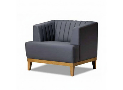 Groussen Clubfauteuil Designer Stoffsessel Edle Wunnzëmmer Ohrsessel