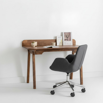Braunen Holzdësch Luxus Schreifdëscher Designer Holz Aféierungstëscher