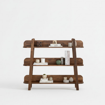 Moderne donkelbrong Bicherregal Designer Regaler Holz Ablagenregaler