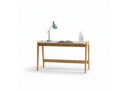 Wäiss-beige Schreifdësch Designer Bürodesks Computerdëscher Holzmiwwelen
