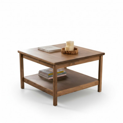 Moderne donkelbrong Couchdësch Luxuriéise Sofadësch Eedle Lounge-Dësch