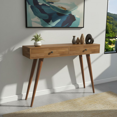 Modern héichwäerteg brong Konsolendësch Design Holz Dësch Konsol Konsolendëscher