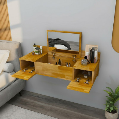 Moderne schockelbrong Schminckdësch mat Spigel Luxus Konsole Kommode Schlofzëmmer