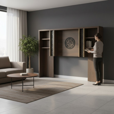 Büro Schaf Regaler Bicherregal Modern Design Braun Eefaarweg