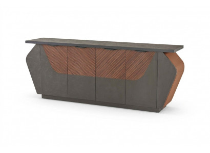 Sideboard Akteschaf Aarbechtszëmmer Gro Braun Zweefaarweg Modern Stil