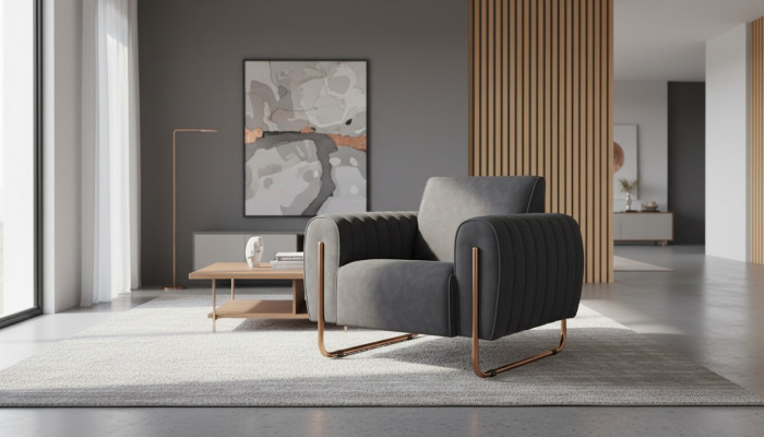 Sëtzgrupp Gro Einfaarweg Aarbechtsraum Modern Design Stil Textil Material
