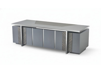 Büroschréibtisch Rechteckeg Form Gro Einfaarweg Modern Design Stil mat Stauraum