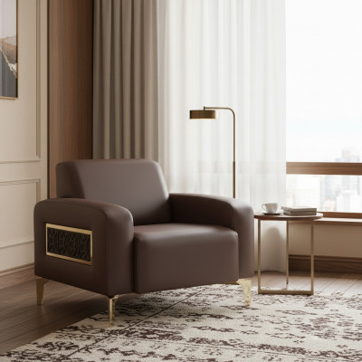 Fotel Braun Eefaarweg Modernen Design Aarbechtszëmmer Wunnzëmmer 1-Sëtzer