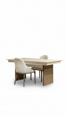 Schicke Iesszëmmer-Set Kichen-Set Designer Iessdësch 6x Sëtzstill