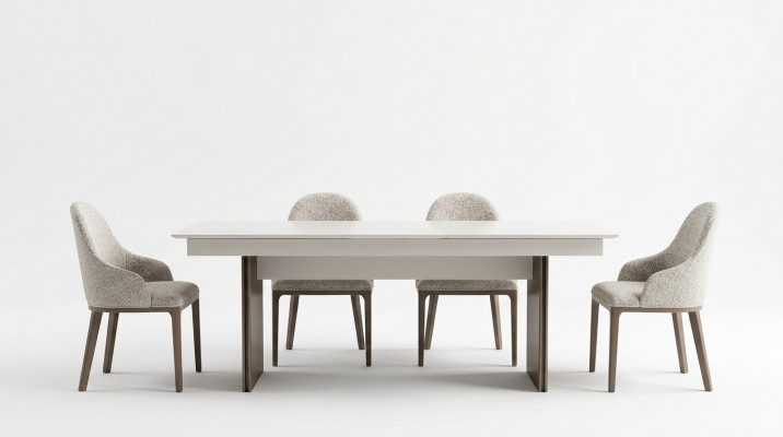 Stilvoll Kichenmiwwelen Designer Iessdësch 4x Stoff Still Edlere Servant