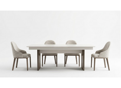 Stilvoll Kichenmiwwelen Designer Iessdësch 4x Stoff Still Edlere Servant