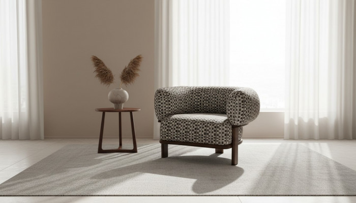 Luxuriéis Wunnzëmmerméubel Designer Fotel Polstersëtz Eenzelsëtz