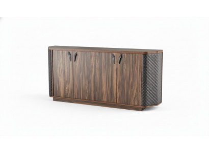 Sideboard Aktenaarbechtsschaf Braun Véierdürech Modern Rechtéckeg Aarbechtszëmmer