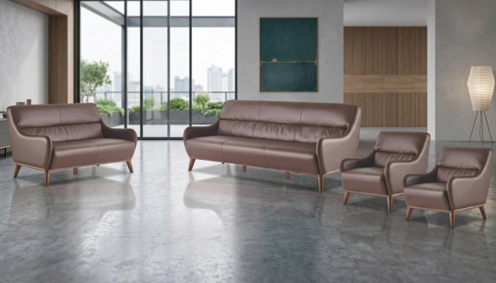Canapésets Klassesch 3-Sëtzer 2-Sëtzer Fauteuil Lieder Canapé Sofa-Set